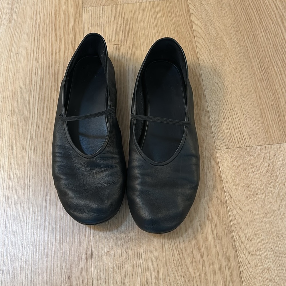The Row Black Leather Ballet Flat - Size IT 39 - Picture 4 of 6